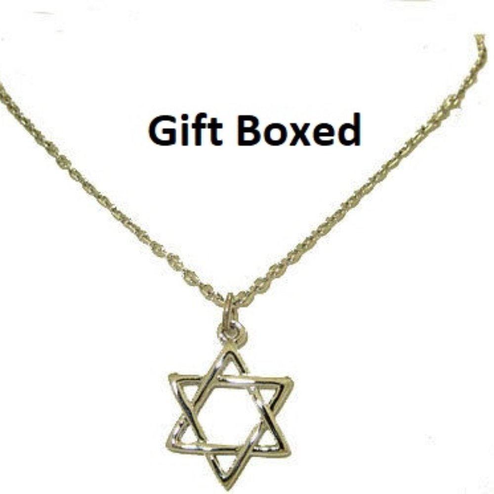 RELIGIOUS PENDANT NEW BOXED STAR OF DAVID NWT